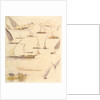 Studies of various Egyptian craft by Edward Lear