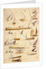 Studies of various Egyptian craft by Edward Lear