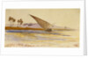 Near Gebel es Silsilas, Egypt by Edward Lear