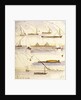 Studies of various Egyptian craft by Edward Lear