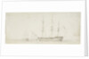 The 'Royal William' at anchor by Oswald Walter Brierly