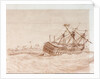 The loss of HMS 'Conqueror' by George Pechell Mends