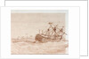 The loss of HMS 'Conqueror' by George Pechell Mends