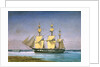 HMS 'Forte' at anchor, no.1018 by William Frederick Mitchell