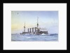 Armoured cruiser HMS 'King Alfred' (1901) by William Frederick Mitchell