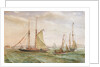 Yachts off Southsea 1895 by E.P. Bedwell