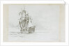 HMS 'Marlborough' by Eduardo de Martino