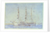 French Ship Marecual de Cashes [Mareschal de Cashes?] at Falmouth July 1914 by Henry Scott Tuke