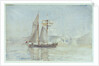 A schooner off shore by Henry Scott Tuke