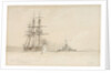 HMS 'Hercules' and 'Devastation' by Eduardo de Martino