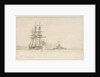 HMS 'Hercules' and 'Devastation' by Eduardo de Martino