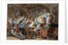 Shipmates carousing on shipboard by William Henry Pyne
