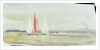 Three yachts and a cabin cruiser by William Lionel Wyllie