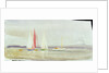 Three yachts and a cabin cruiser by William Lionel Wyllie
