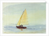 Sailing dinghy by William Lionel Wyllie