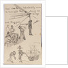 Three small drawings illustrating a cautionary tale... by William Lionel Wyllie