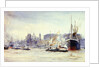 Irongate wharf by William Lionel Wyllie