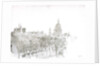 Sketch of St Paul's Cathedral from the Embankment, London by William Lionel Wyllie
