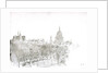 Sketch of St Paul's Cathedral from the Embankment, London by William Lionel Wyllie