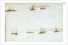 HMS 'Black Prince', 'Queen', 'Duke of Edinburgh' by William Lionel Wyllie