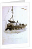 No 4 Lifting the 110 ton gun on board HMS 'Victoria' by William Lionel Wyllie