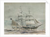 Barque under sail by William Lionel Wyllie