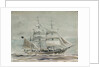 Barque under sail by William Lionel Wyllie