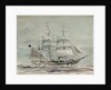Barque under sail by William Lionel Wyllie