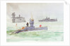 Aircraft carriers and the submarine L24 by William Lionel Wyllie