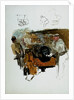 Scene showing a naval gun-crew at their station, and very rough sketches of sailing vessels on reverse by William Lionel Wyllie