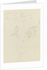 Slight studies of naval officers dress uniform, and a crowd by William Lionel Wyllie