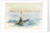 Study of an A-class submarine under way, possibly in Portsmouth Harbour by William Lionel Wyllie
