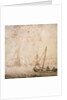 Weyschuit and other shipping near a rocky coast by Willem van de Velde the Elder