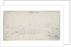 Ships and flutes sailing out from a fjord, probably Flekker, Norway by Willem van de Velde the Elder
