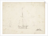 A galliot before the wind by Willem Van de Velde the Younger