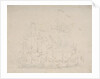 An Indiaman engaged by three Spanish privateers by Willem Van de Velde the Younger