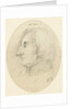 Portrait of Lord Nelson, head and naval collar, in profile.... inscribed with the initials H.N. below by Catherine Nelson