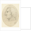Portrait of Lord Nelson, head and naval collar, in profile.... inscribed with the initials H.N. below by Catherine Nelson