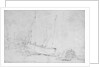 Pilot boat on the beach at Deal, 24 September 1830 by Edward William Cooke