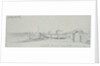 The beach at Hythe with a 'boat' hut, boats drawn up and line of Martello Towers in the distance, 2 October 1830 by Edward William Cooke