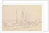 Vollendam harbour looking seaward by Edward William Cooke