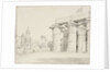 The colonnade of the Temple of Luxor, Egypt, with the Mosque of Abu'l Haggag by Edward William Cooke