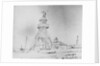 Lowestoft lighthouse, a detailed study, with a beach yawl and other craft, and a pile of ballast pigs in the foreground by Edward William Cooke
