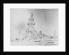 Lowestoft lighthouse, a detailed study, with a beach yawl and other craft, and a pile of ballast pigs in the foreground by Edward William Cooke