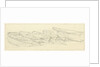 Wherries at Richmond, a study for the shipping and craft plate, with further studies on reverse by Edward William Cooke