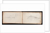 Sketch of the stern of 'Resolution' with notes by Thomas Luny