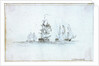 Action with Capt Edward Pellew in La Nymph, 1803 by Nicholas Pocock
