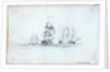 Action with Capt Edward Pellew in La Nymph, 1803 by Nicholas Pocock