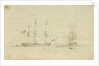 Captain Hood in the Juno goes into Toulon inner harbour, engages enemy and escapes by Nicholas Pocock