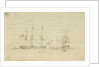 Captain Hood in the Juno goes into Toulon inner harbour, engages enemy and escapes by Nicholas Pocock